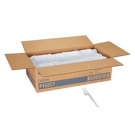 Dixie - Plastic Fork, Heavy-Weight, 1000/Carton - White