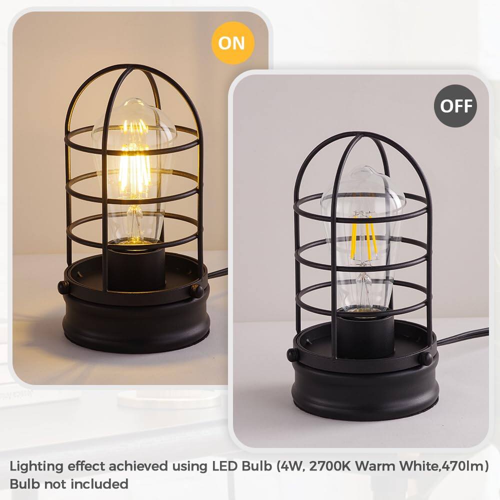 Lighting effect achieved using LED Bulb (4W, 2700K Warm White, 470lm)  
Bulb not included