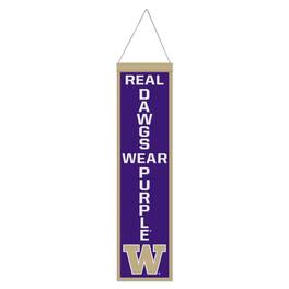WinCraft - Washington Huskies 8" x 32" Slogan Wool Banner - Multicolor