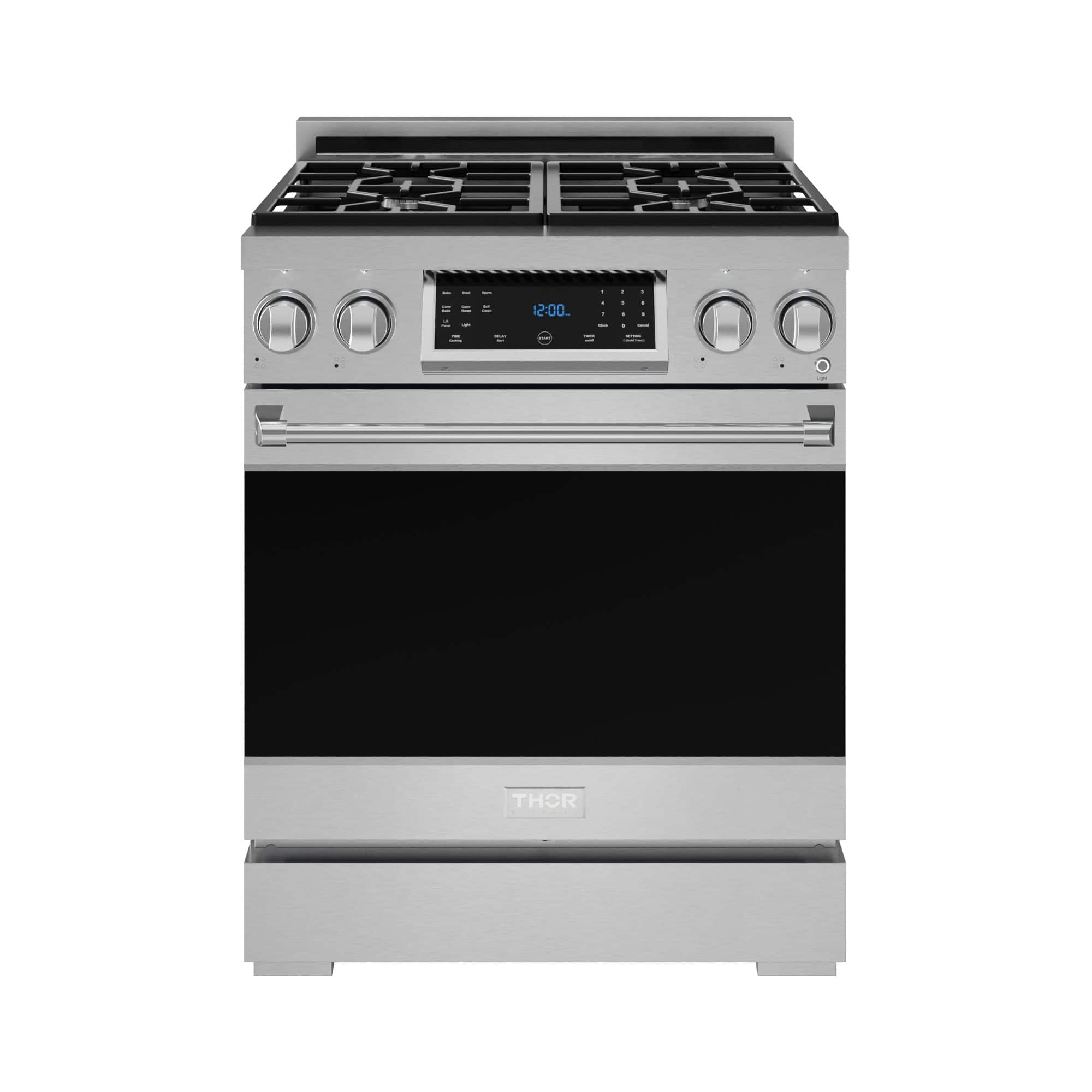 Gordon Ramsay Series by Thor Kitchen 4.55 Cu. Ft Freestanding Gas Range - Stainless Steel - Front_Zoom