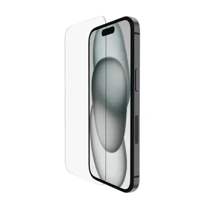 Belkin - ScreenForce Tempered Glass  for iPhone 16, 15, and 14 with EZ Align Tray - Clear