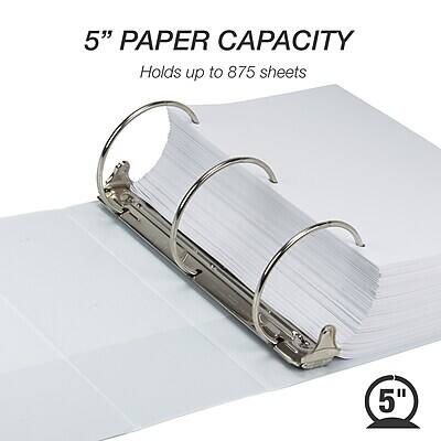 5" PAPER CAPACITY  
Holds up to 875 sheets