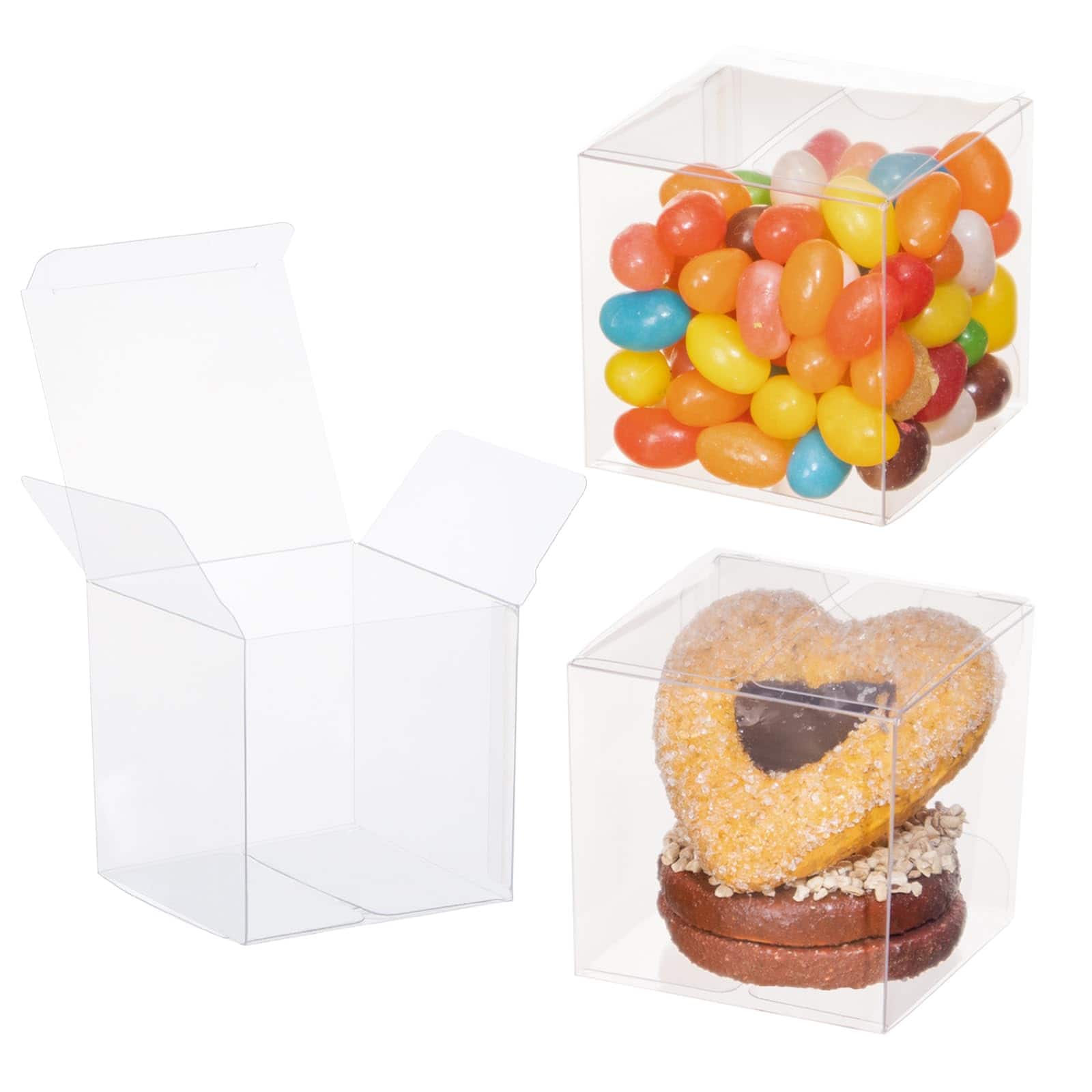 Paradigms Interiors - Inch Clear Hot Chocolate Bomb Boxes - Christmas & Birthday Gift - 2"x2"x2"-100
