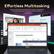 Effortless Multitasking
Browse multiple tabs and applications easily and seamlessly. This is the perfect partner for your productive lifestyle.
Ongoing meeting
Visoeal Studio - Lebaran
Record 00:08:24
Product Planning - Saved to PC
File
Home
Insert
Draw
Design
Transitions
Animations
Slide Show
Record
Review
View
Office Timeline
Help
Search
New
Import
Refresh
Share
Templates
Themes
Edit
Style
Export
Data
Timeline
Data
Pane
Custom
70
Add-in
Settings
Send Feedback
Help
Product Development Plan
Workstreams and key milestones
Scope Complete
Design Complete
Development Complete
Deploy
Q4 2023
Oct
Dec
Q1 2024
Jan
Feb
Scoping
100%
Scoping
100%
Conduct Needs Analysis
100%