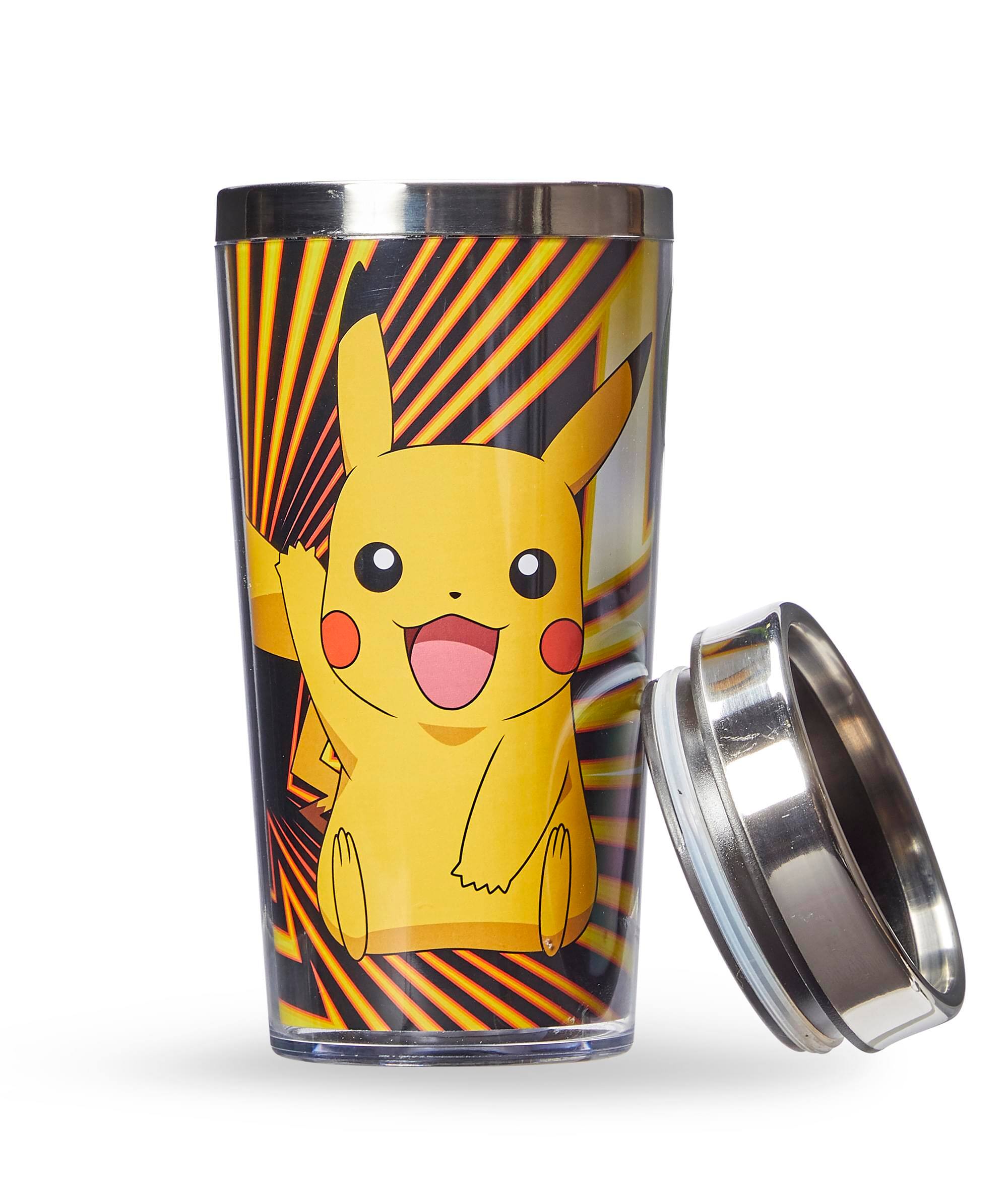 Alt View 1. Pokémon - Pokemon Pikachu Travel Mug - 16oz BPA-Free Car Tumbler with Spill-Proof Lid - Yellow.