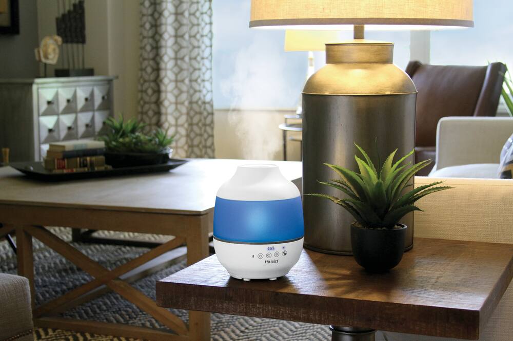 Alt View Zoom 15. Homedics - TotalComfort Ultrasonic Humidifier-2.0 Multi Light - White.