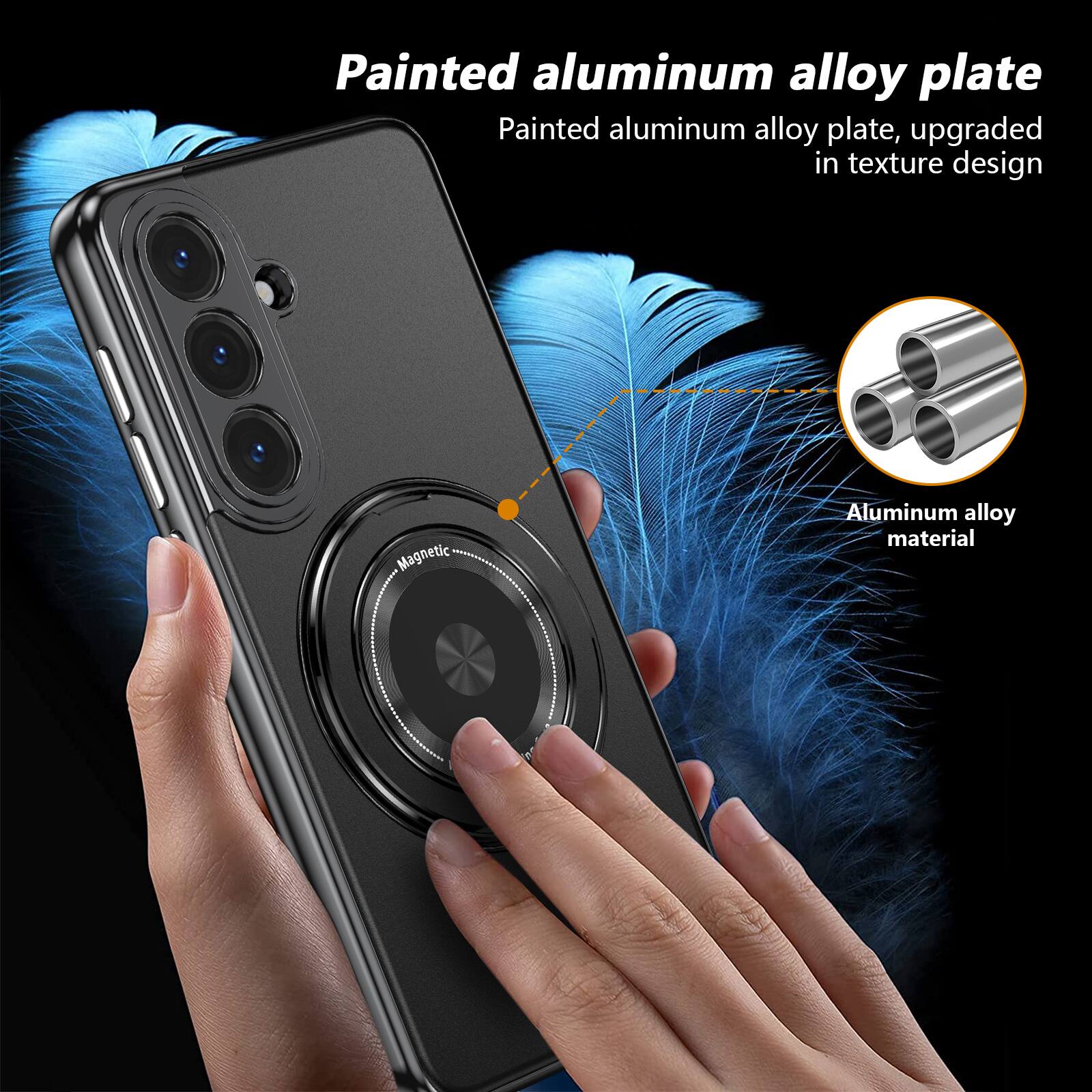 Painted aluminum alloy plate, upgraded in texture design  
Magnetic Aluminum alloy material