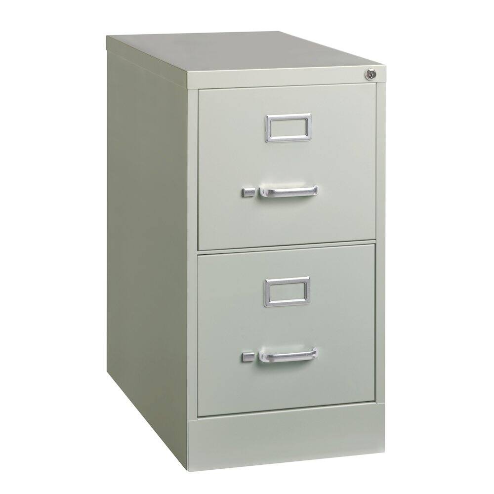 Alt View 10. Hirsh - Hirsh 26.5" Deep 2 Drawer Vertical File Cabinet, Commercial Grade, Light Gray - Gray.
