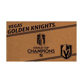 Evergreen Enterprises - Vegas Golden Knights 28" x 16" Primary Logo Outdoor Coir Entryway Mat - Multicolor