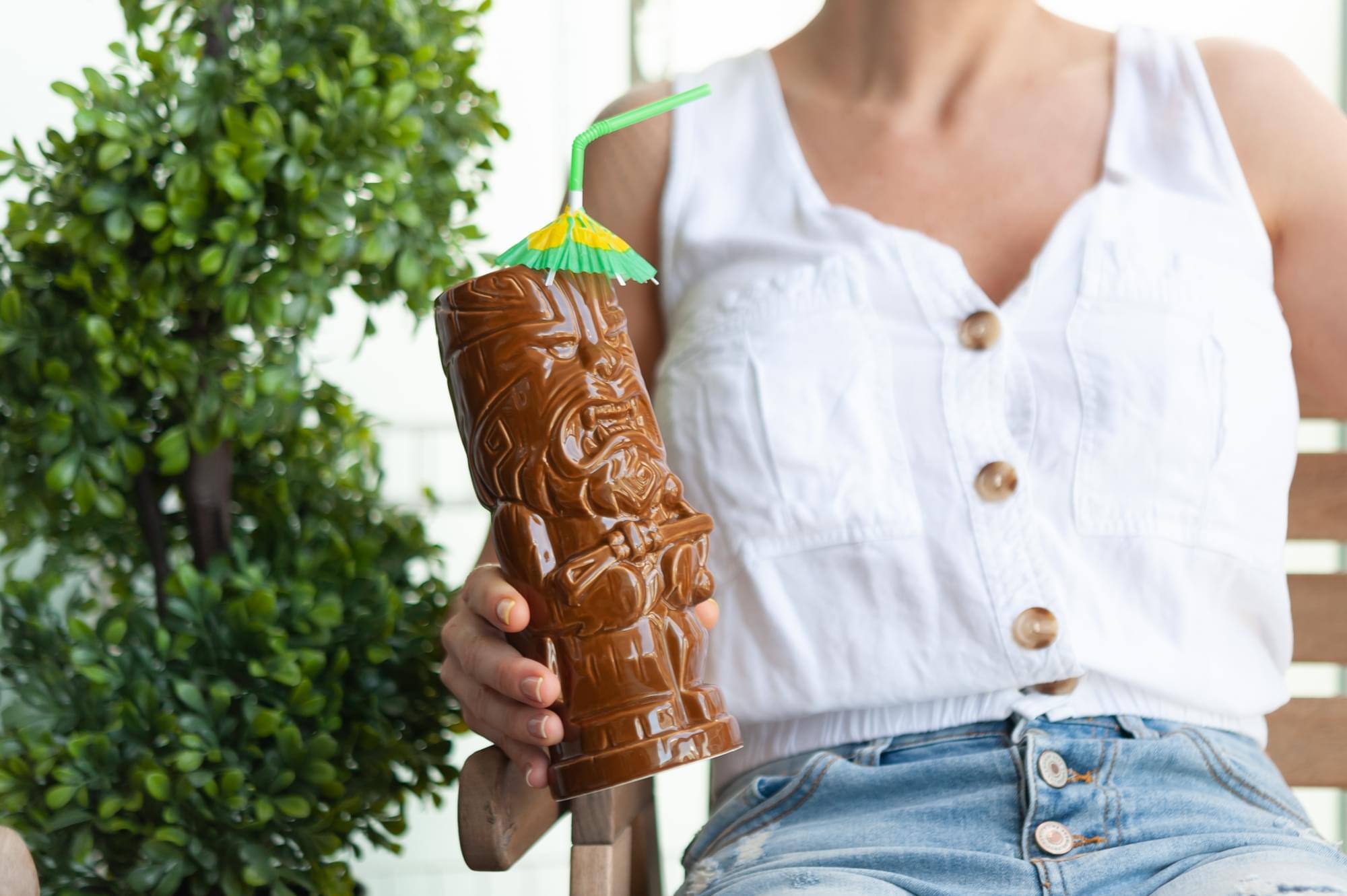 Alt View 4. Star Wars - Geeki Tikis Star Wars Chewbacca Mug | Ceramic Tiki Style Cup | Holds 21 Ounces - Brown.