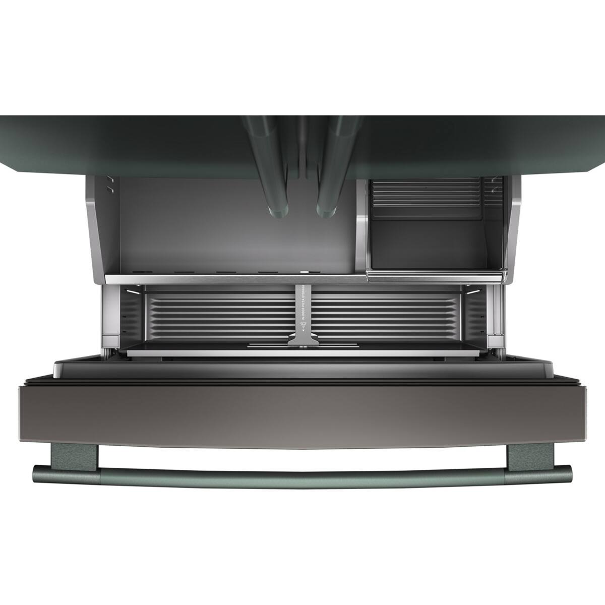 Alt View 7. KitchenAid - 24 Cu. Ft. French Door Counter-Depth Refrigerator  with Interior Dispense - Juniper.