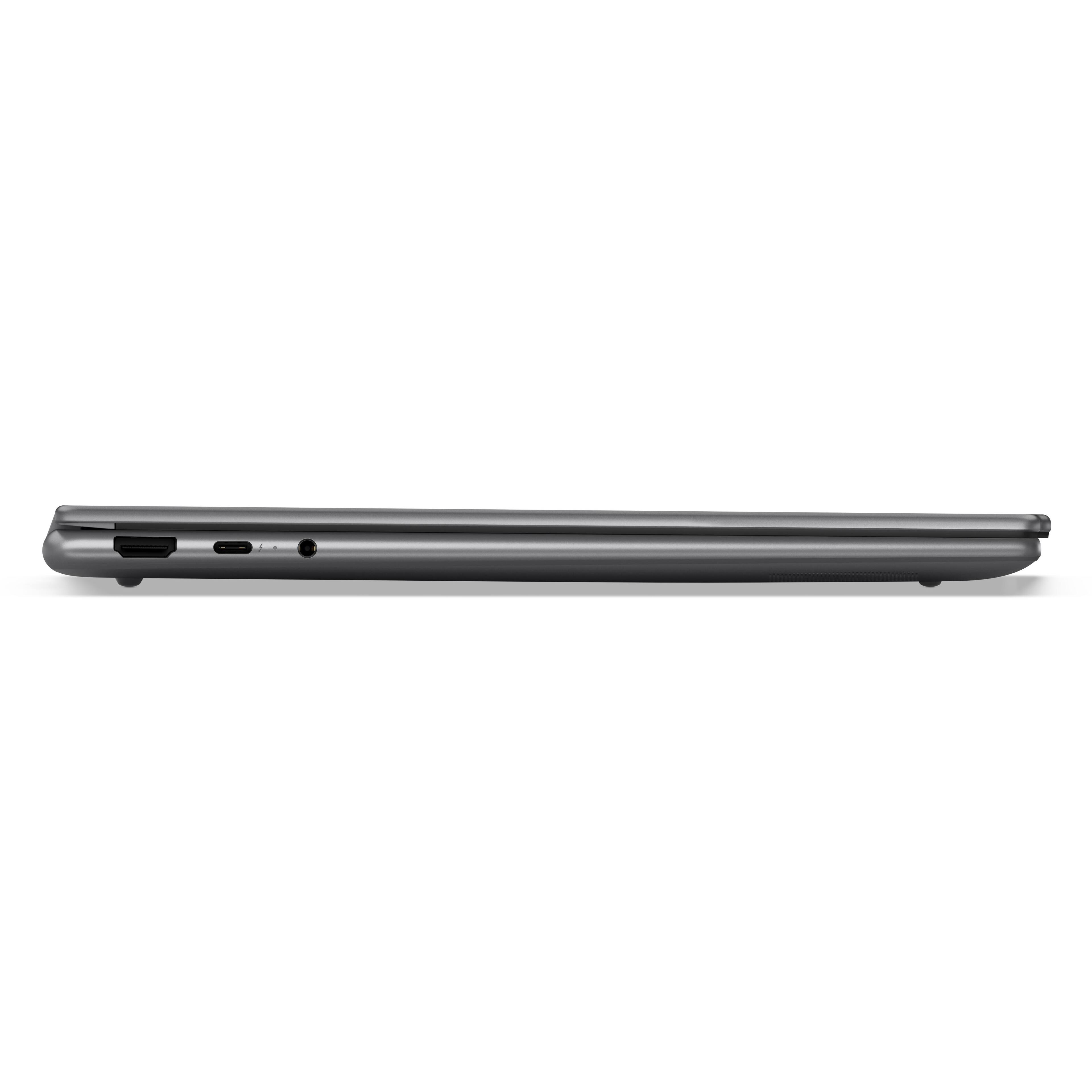 Alt View 16. Lenovo - Yoga 7i 2-in-1 - Copilot+ PC - 14" 2K OLED Touchscreen Laptop - Core Ultra 5 Processor 322 2026- 16GB Memory - 512GB SSD - Luna Grey.