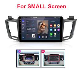 Junsun - 10" 2+64GB Android 15 carplay For Toyota RAV4 2012-2018 Car Stereo Radio GPS Navi WIFI RDS DSP SWC FM BT Small Screen - Black
