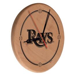 Holland Bar Stool Co. - Tampa Bay Rays 13" Engraved Solid Wood Clock - Multicolor