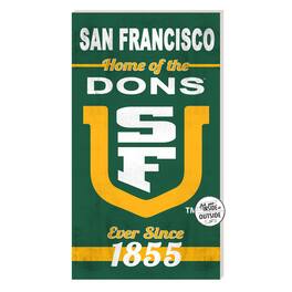 Jardine - San Francisco Dons 11'' x 20'' Home Of The Sign - Green