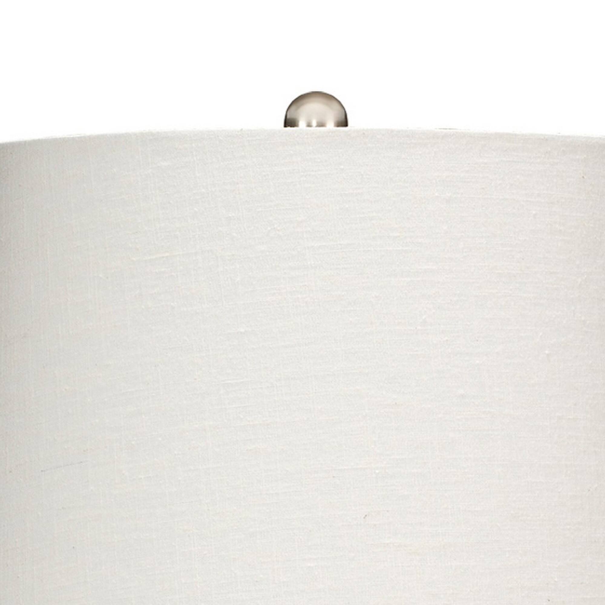 Angle. Manhattan Lane - Cape 22 Inch Contemporary Rattan Table Lamp, Hand Woven, Linen Shade - Natural Brown, White.