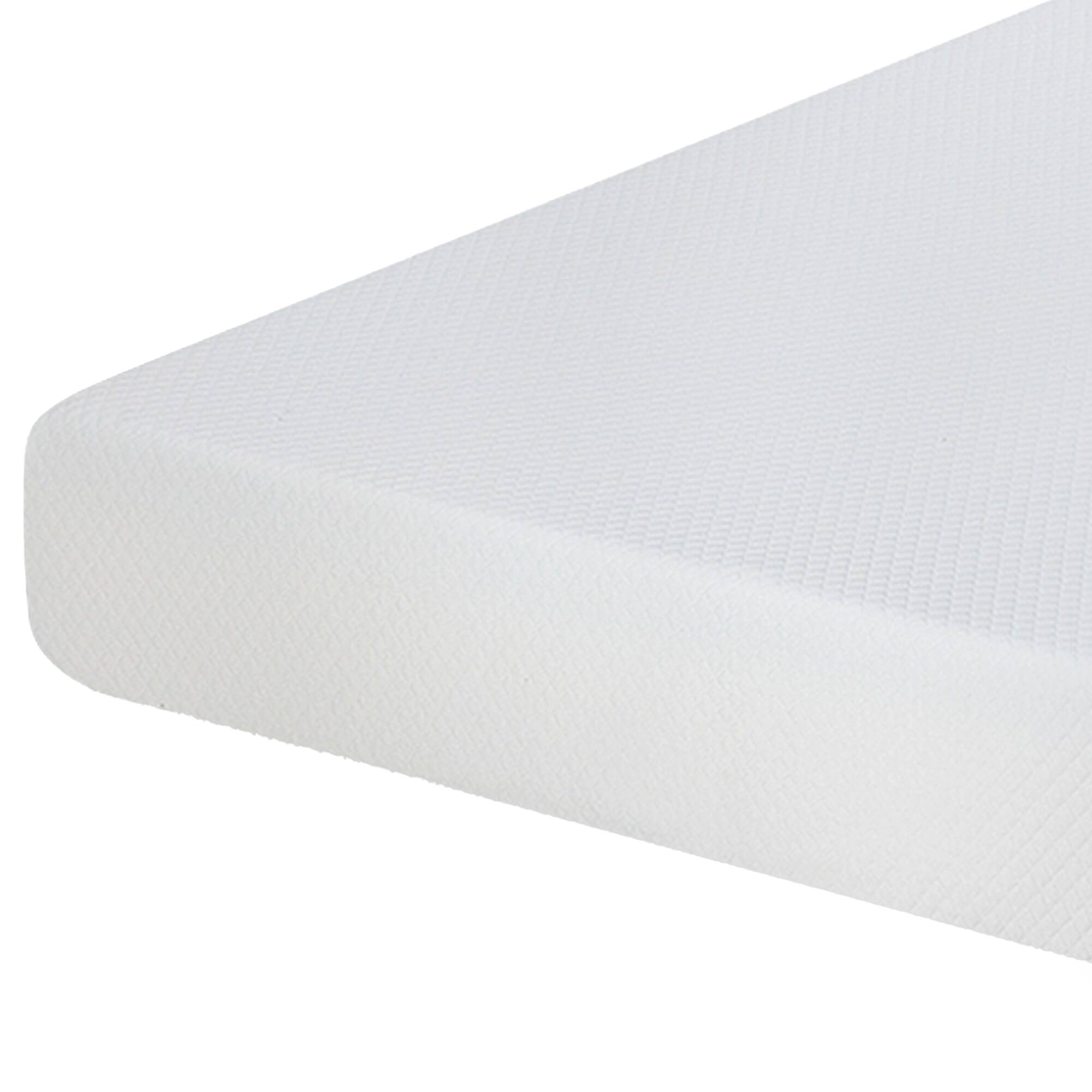 Alt View 1. Vaczon - 8" Queen Gel Memory Foam Mattress with Non-Slip Zippered Bottom Cover, Roll-In-a-Box - White.