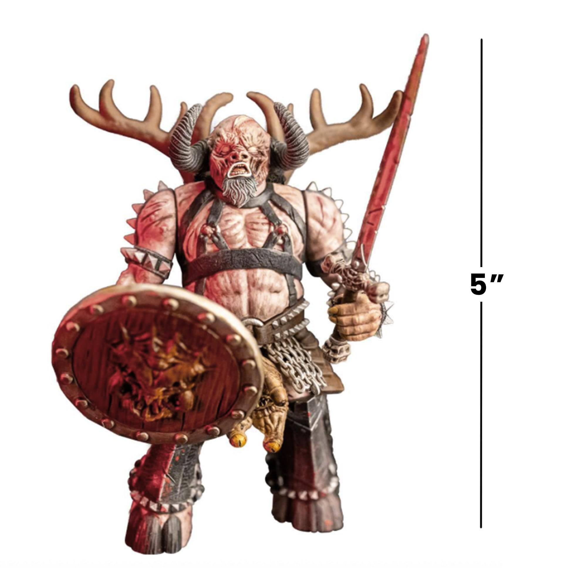 Alt View 2. Trick or Treat Studios - GWAR 5 Inch Action Figure | Blothar the Berserker - Brown.