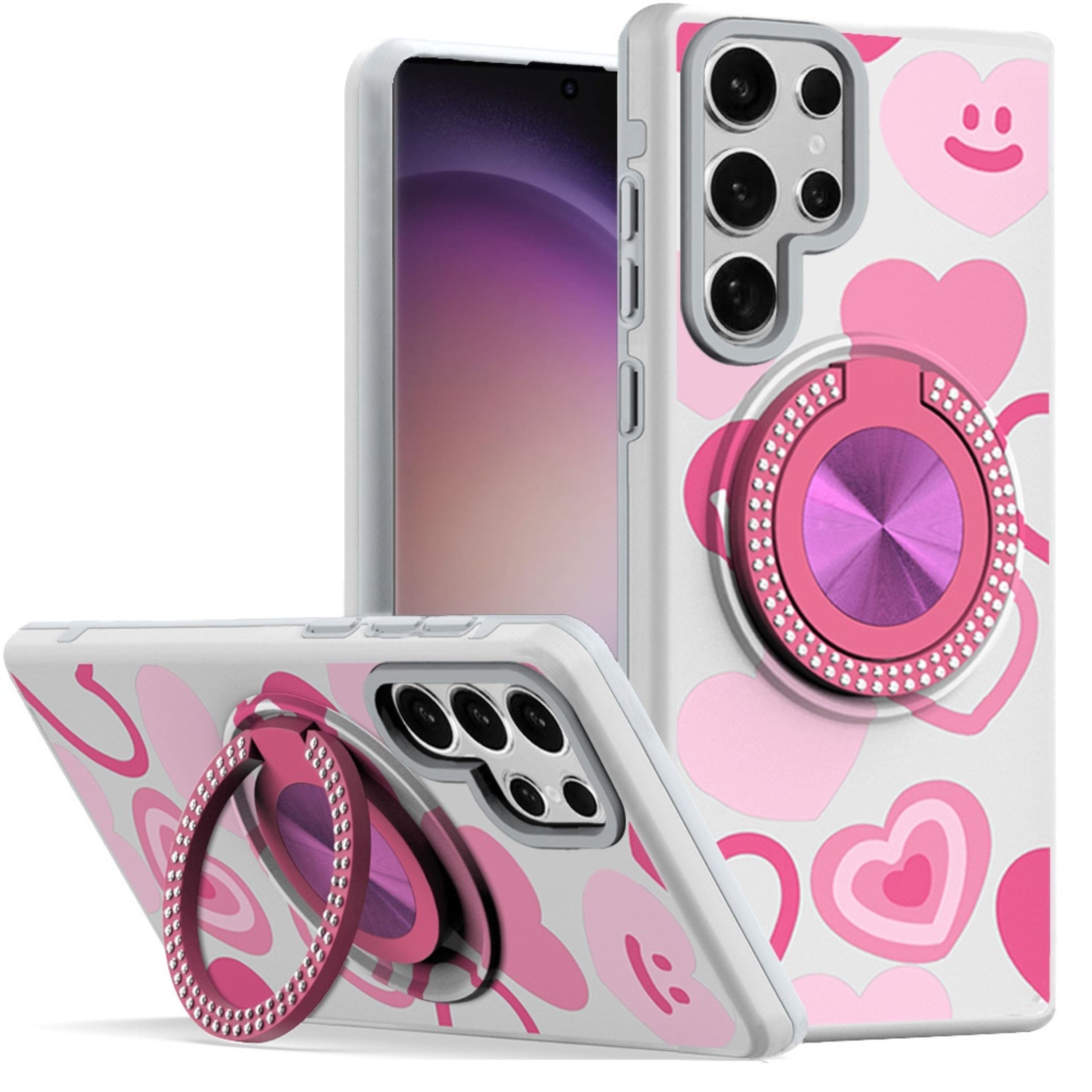 Kitcheniva - Printed Design With Bling 3660 Rotating Ring Stand For Samsung S23 Ultra Hearts - Multicolor price history on PriceWatchPro