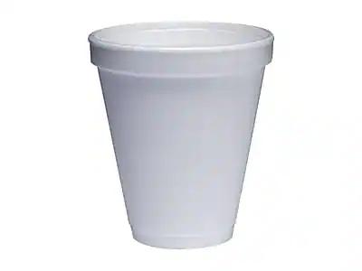 Front. Dart - J Cup Hot/Cold Cups, 12 oz., 25/Pack - White.