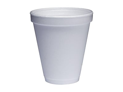 Front. Dart - J Cup Hot/Cold Cups, 12 oz., 25/Pack - White.