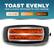 Alt View Zoom 14. Elite Gourmet - 4 Slice Long Slot Cool Touch Toaster - Black.