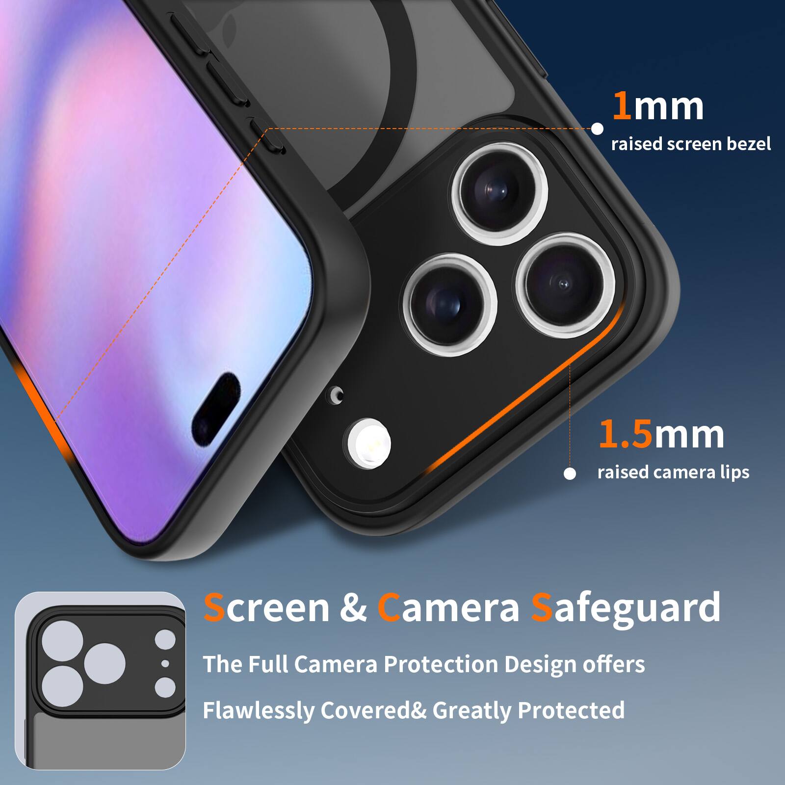 Dteck for Apple iPhone 18 Pro Max Slim Magnetic Case,Shock absorbent ...