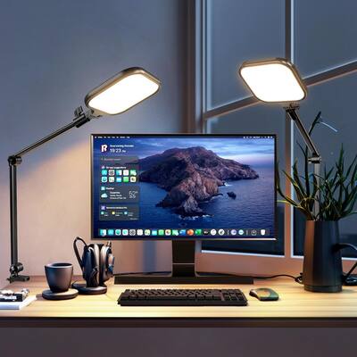 PARKER SLATER Desk Ring Light with Clamp Adjustable Arm