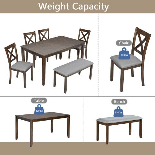 Weight Capacity: Chair 330lbs, Table 330lbs, Bench 330lbs