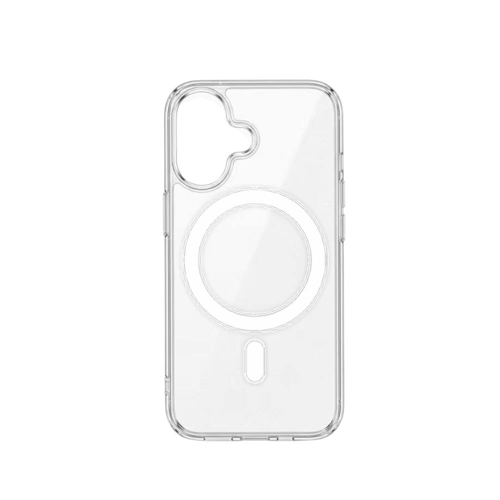 Front. Qixxronics - Magnetic Case for iPhone 17 Cellphone Magnetic Cover Shockproof Slim Phone Case - Clear.