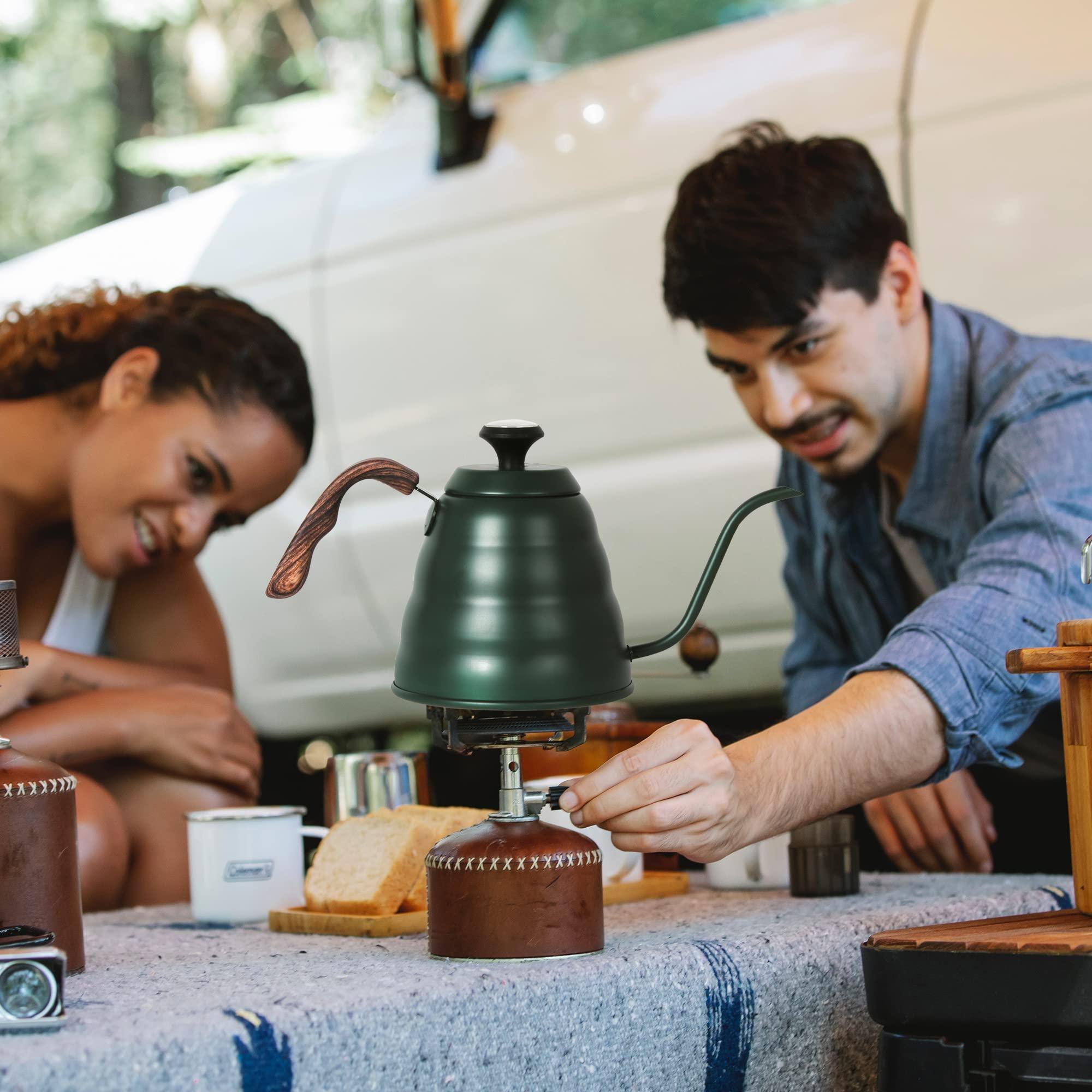 Alt View 4. Dapper Styles - Tea Kettle With For Pour Over Coffee & 42 Fl Oz Stainless Steel Accurate Temperature Control Ideal Spout Pr... - Sliver.