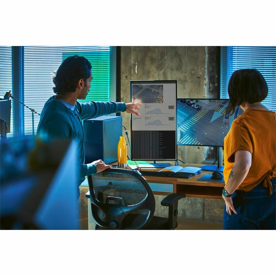 Alt View 3. HP - HP Z2 G9 Workstation - 1 Core i7 14th Gen i7-14700 - 32 GB - 1 TB SSD - Tower - Black - Smart Buy - Intel W680 Chip - Black.