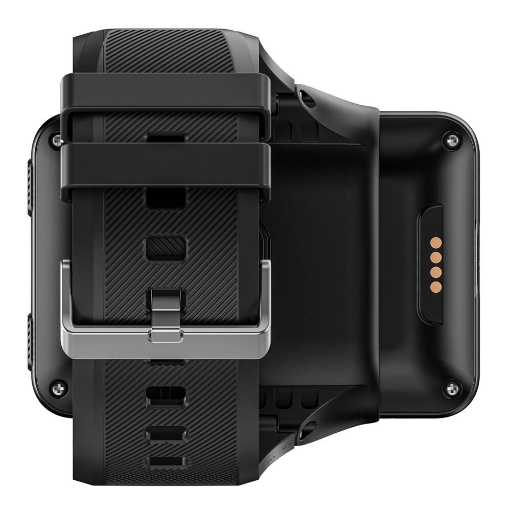 Angle. LOKMAT - APPLLP MAX Smartwatch, 2.88 inch Screen, 4G/5G Network, Heart Rate Monitoring, 1500mAh Battery, Android 11 - Black.