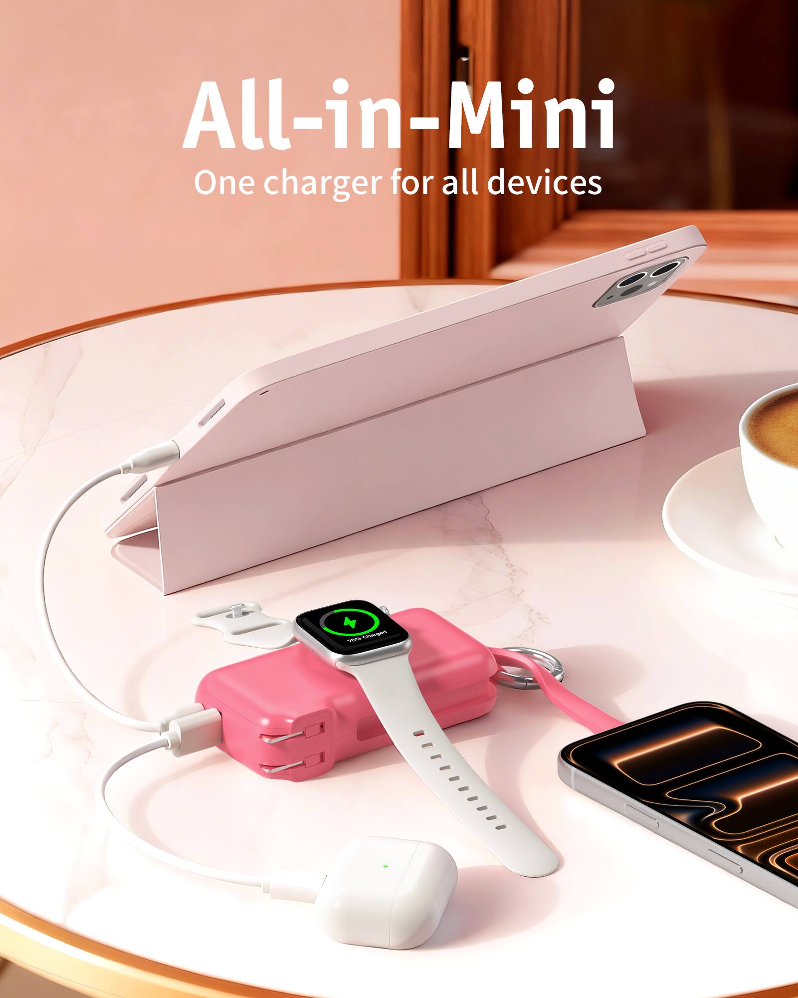 All-in-Mini  
One charger for all devices