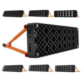 VEVOR - Soccer Rebounder Board, 37.4 x 9.8 in Portable Soccer Rebound Wall, Dual Surface Sports Kick Back Trainer - Black