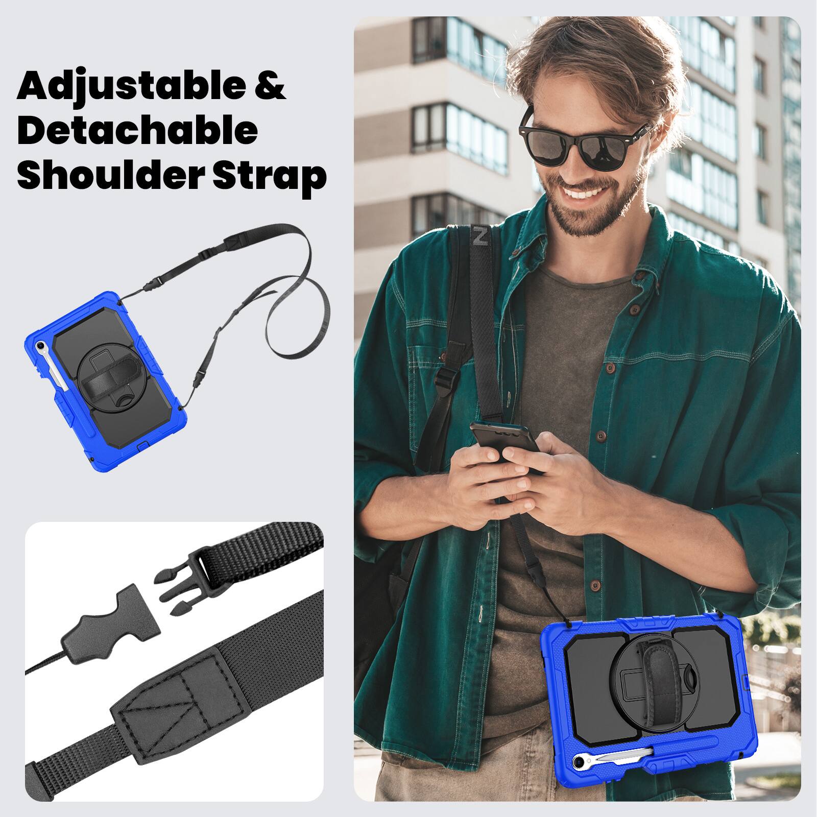 Adjustable & Detachable Shoulder Strap