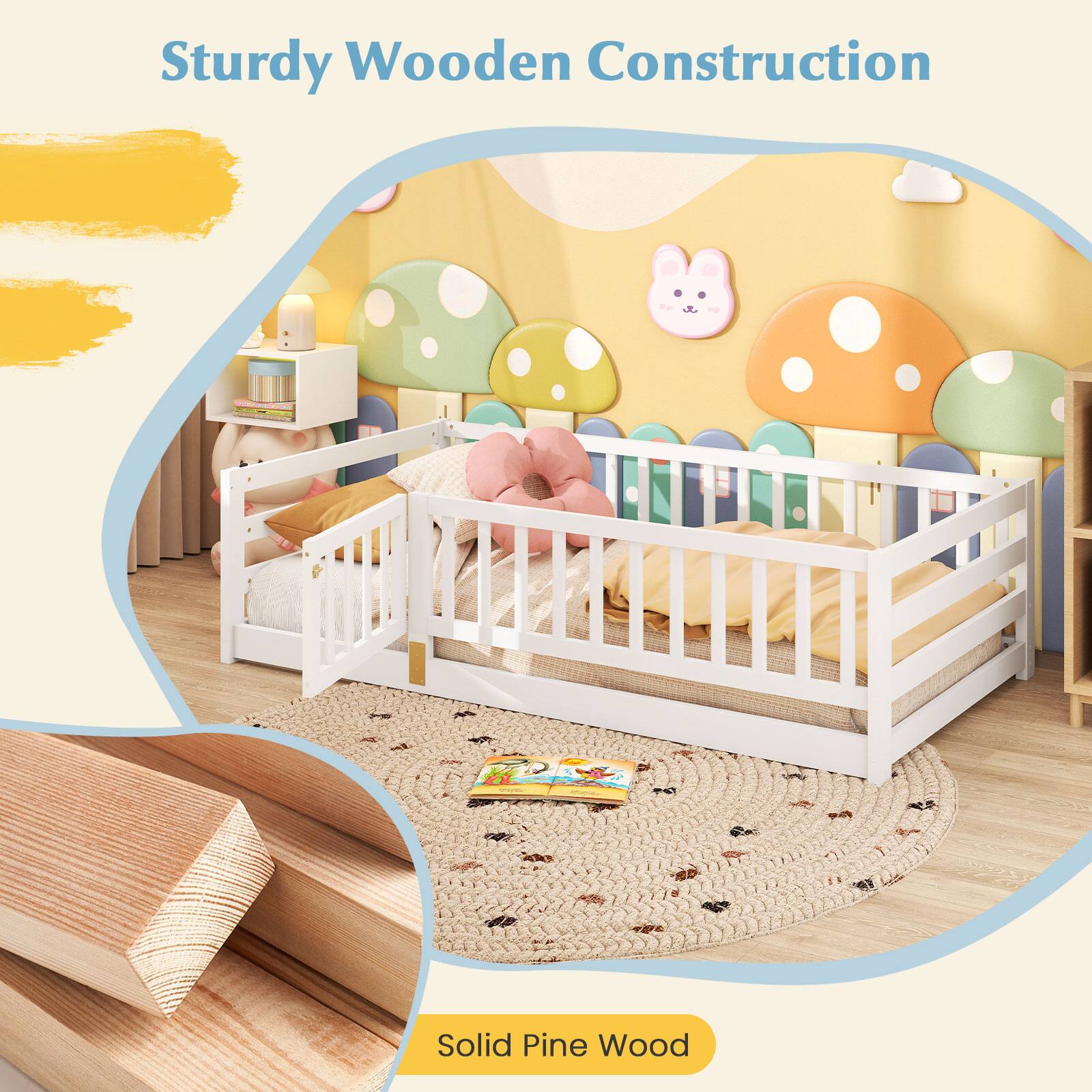Sturdy Wooden Construction
Solid Pine Wood