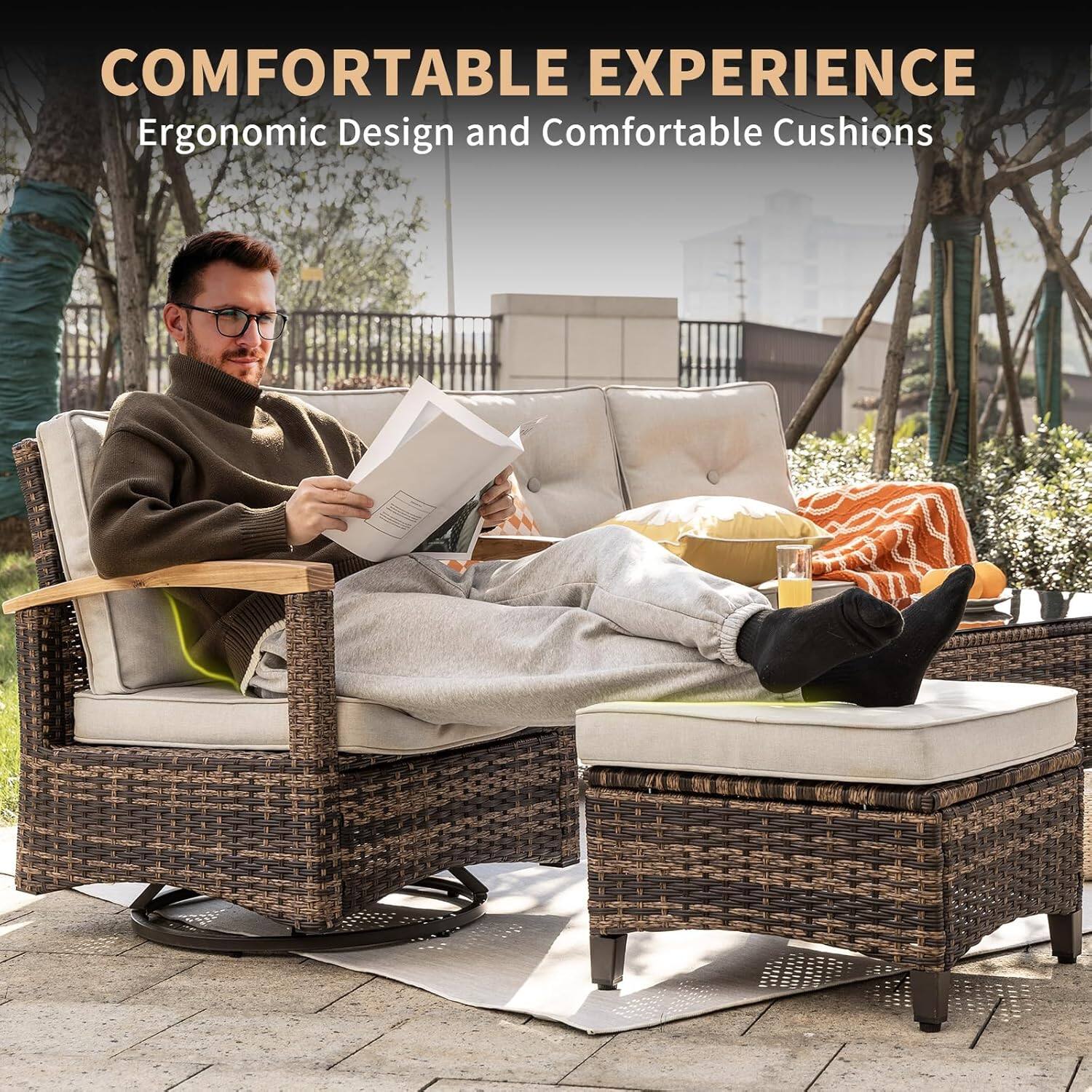 COMFORTABLE EXPERIENCE  
Ergonomic Design and Comfortable Cushions