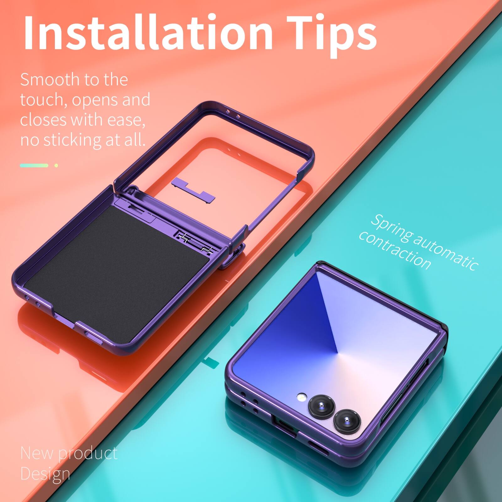 Installation Tips

Smooth to the touch, opens and closes with ease, no sticking at all.

Spring automatic contraction

New product Design