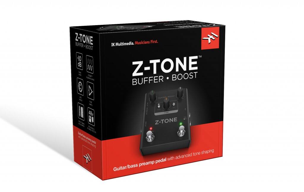 Z-TONE BUFFER BOOST 910 dB W N T Multimedia. Musicians First. IK Z-TONE BOOST BUFFER BUFFER B00S7 48v Z-TONE petal IK tone shaping with advanced preamp pedal Guitar/bass