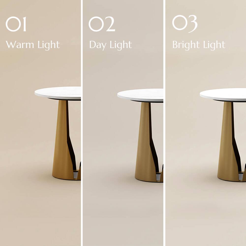 O1 Warm Light  
O2 Day Light  
O3 Bright Light