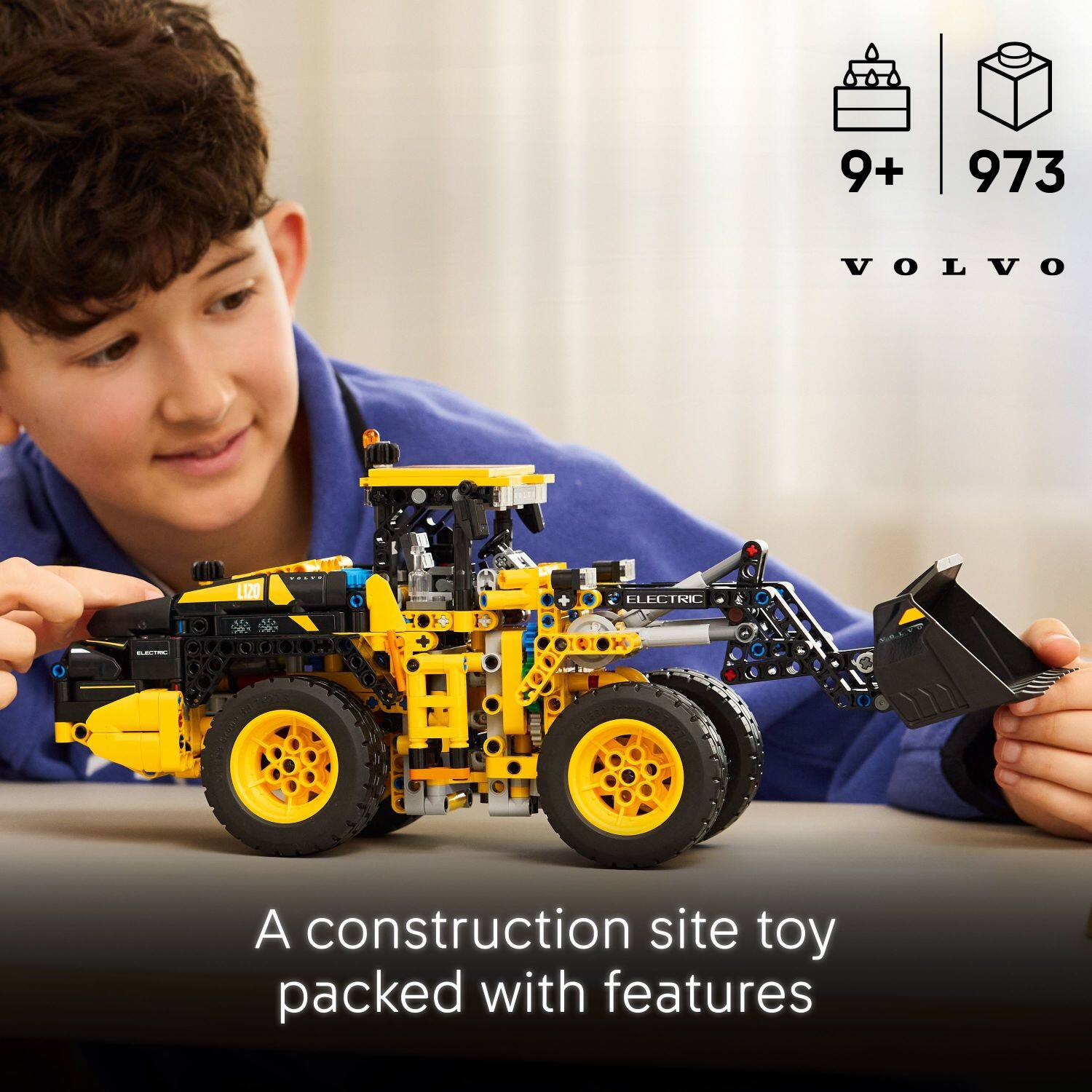 9+ 973 VOLVO LIZO ELECTRIC -- A construction site toy packed with features