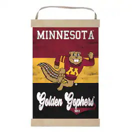 Jardine - Minnesota Golden Gophers Retro Logo Banner Sign - Maroon