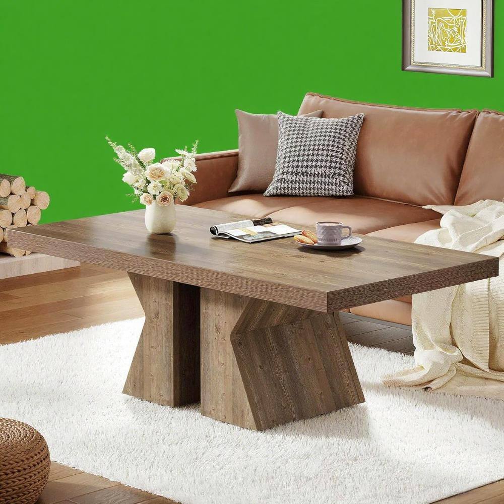 Front. SlickBlue - Rattan Table?Coffee Table - Multi.