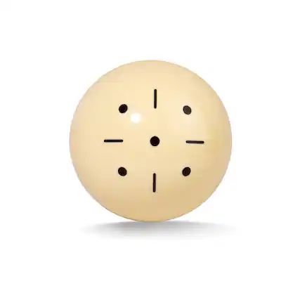 Front. GSE Games & Sports Expert - 2 1/4-Inch Black Dot Training Cue Ball, AAA-Grade PRO Cup Standard Pool Billiard Cue Ball - Black Dot.