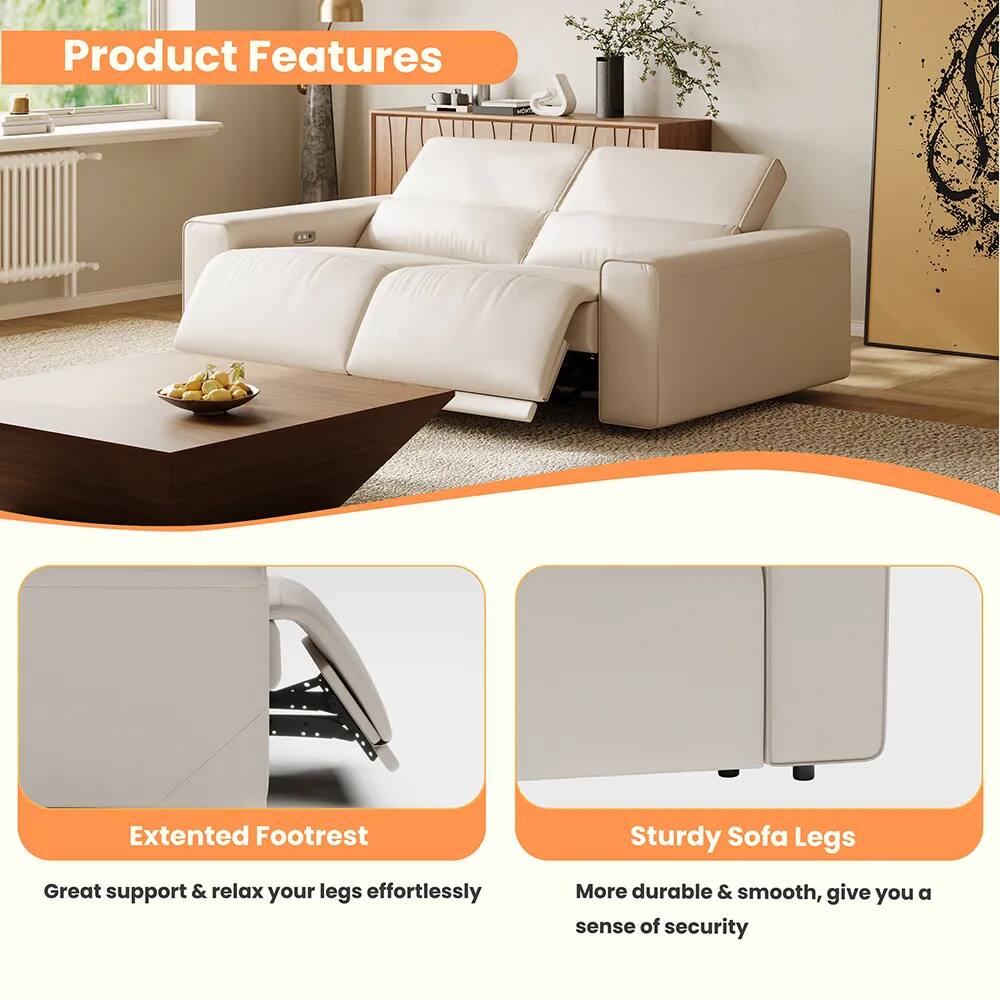 Product Features

- Extended Footrest
  - Great support & relax your legs effortlessly

- Sturdy Sofa Legs
  - More durable & smooth, give you a sense of security