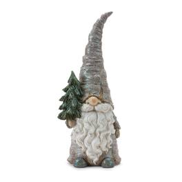 BreeBe - Pine Tree Trunk Gnome Statue (Set of 2) - Multicolor