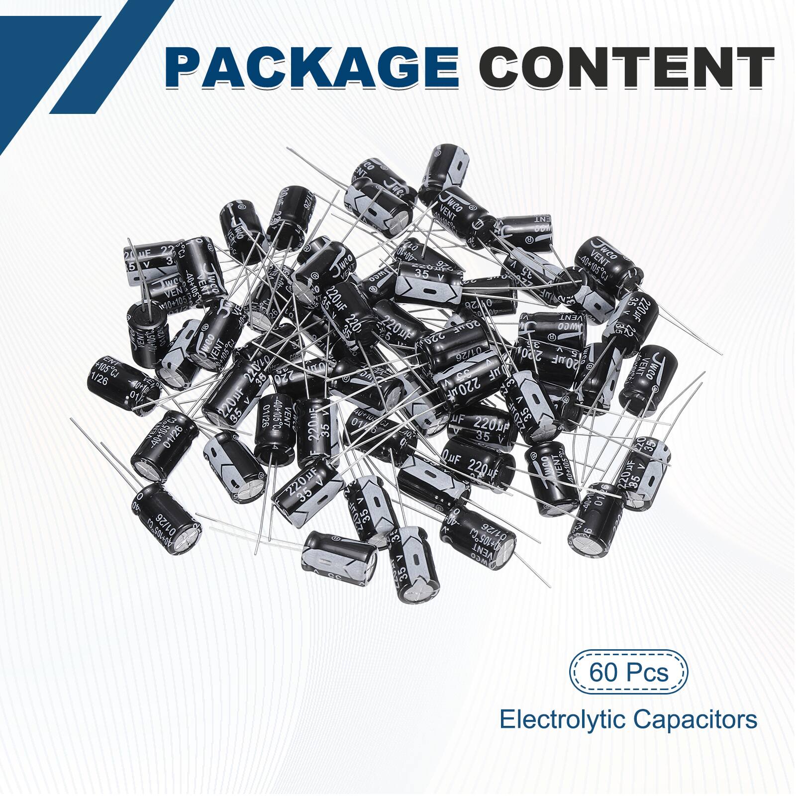 PACKAGE CONTENT

20 Jwee VENT 2 T TN S0 e NE CA 10 3. we VENT wee 5 V 9 FA 40105C l DOI1 35 A 35 wC -40+105 EN 10+105 VEN 220WF A 28 nAnt 35 220uF VENT 5 220 55 220UP SOWE OOM C NDA 00/20 Jwee 220 VENT U1/20 200 S: 105CJ 22020 UF S0mE VENT Jwee 1/26 38 DSE & C

220F 220 35 01/26 40+105C VENT 220ME uF 220b 220 35 405 01/26 35 35 220 39 DUF Dmn WENT V 220