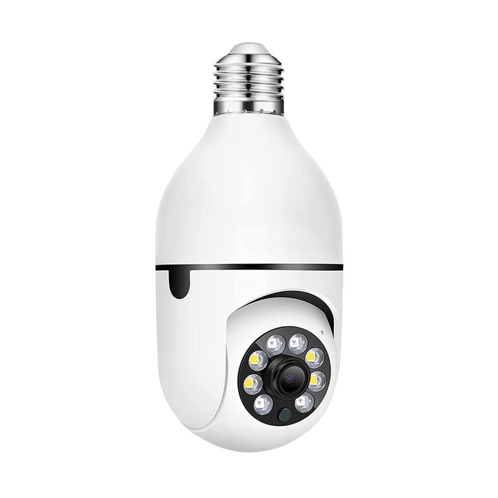 Front. Cluzine - E27 Light Bulb 360° PTZ WiFi Security Camera,Night Vision, 2-Way Audio, Easy Installation.