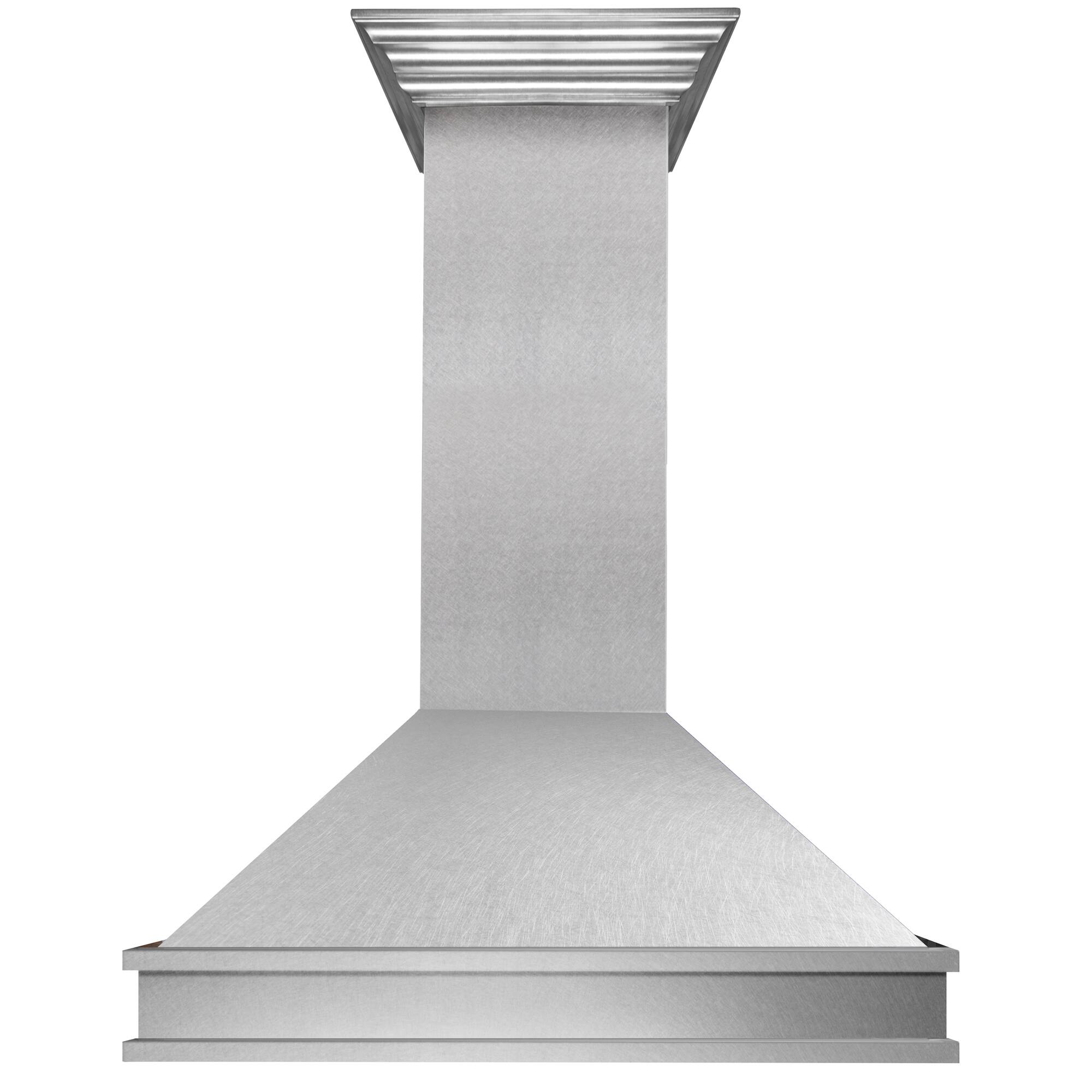 Front. ZLINE - 36" Fingerprint Resistant Stainless Steel Convertible Vent Under Cabinet Range Hood (8685S-36) - Silver.